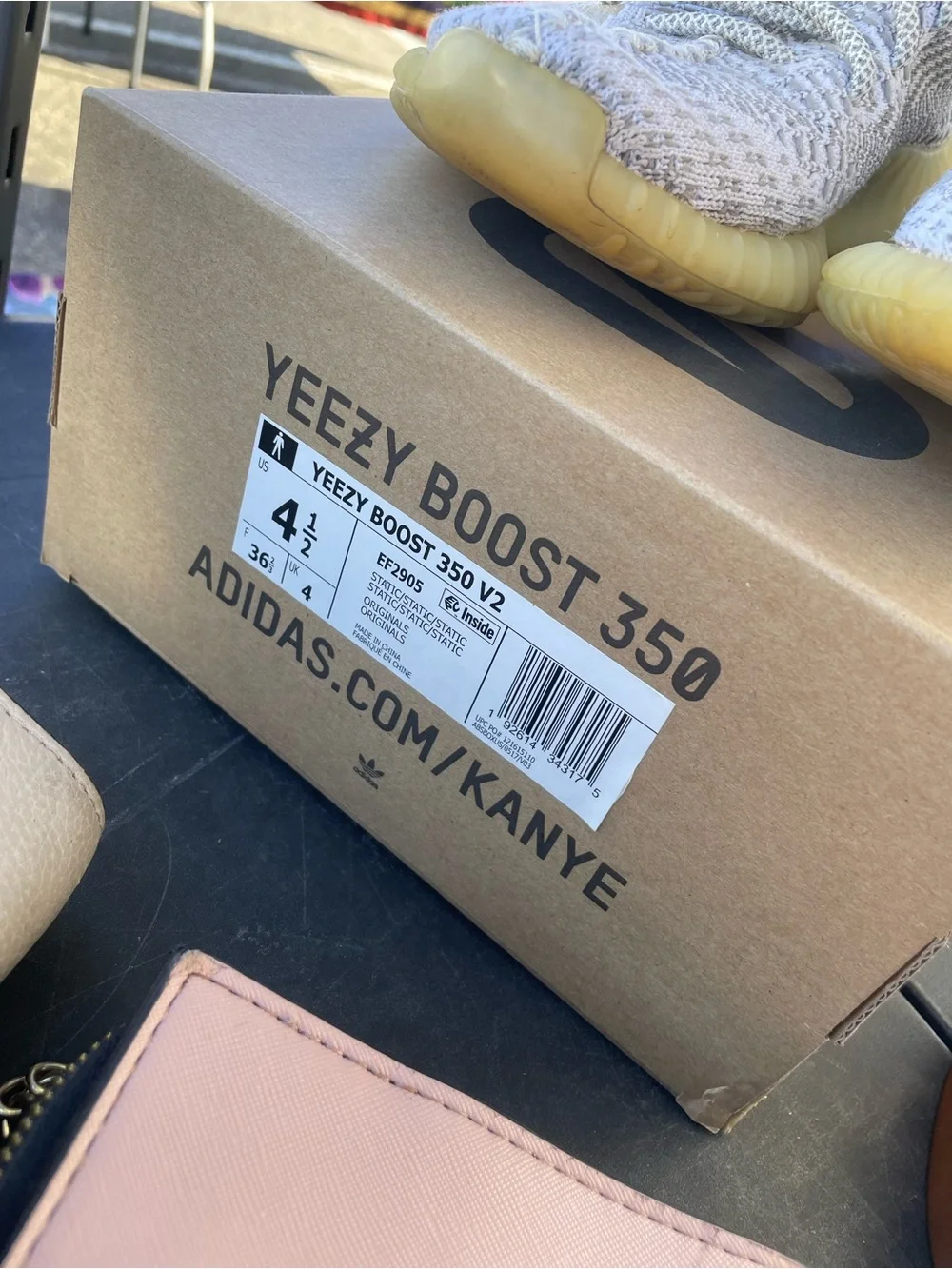 Yeezy 350 V2 Static Non-Reflective • Size 4.5 • Original Box • Authentic